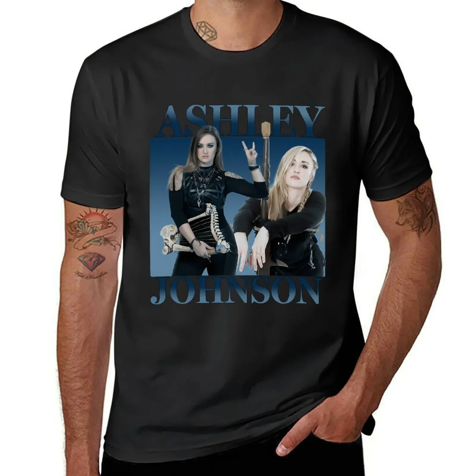 

Ashley Johnson 90's Vintage Style T-Shirt cute tops man t shirt plain T-shirts for men cotton