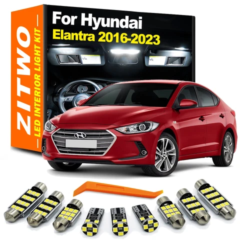 ZITWO 10 шт. светодиодные лампы для Hyundai Elantra MK6 2016-2023 — изображение продукта