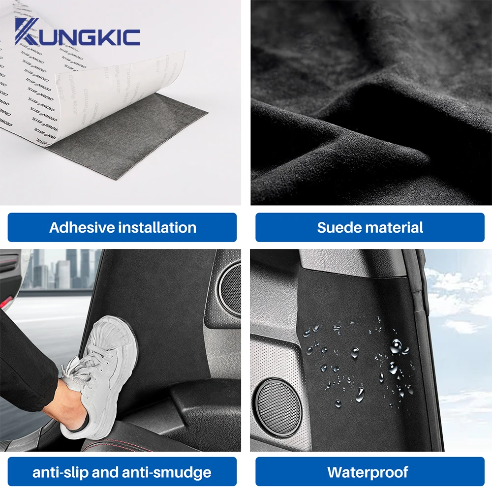 For Subaru BRZ/ Toyota GT86 2012 2013 2014 2015 2016 2017 2018 2019 2020 LHD RHD Car Suede B-pillar Protect Sticker Accessories