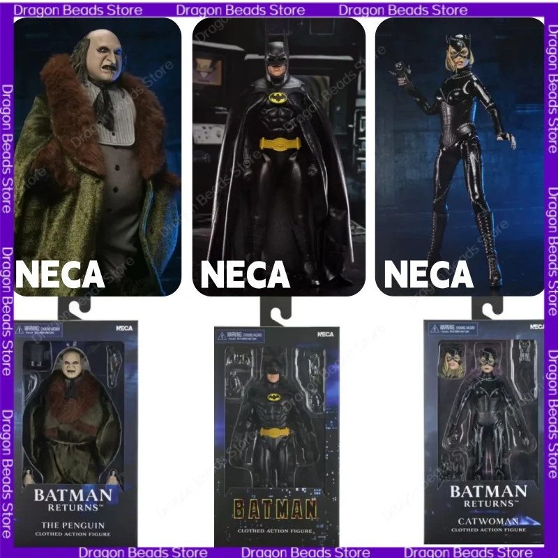 【Em Breve】NECA Studio Neca 92 Batman Keaton Catwoman Penguin Figura de Ação de 7 Polegadas Modelo Colecionável
