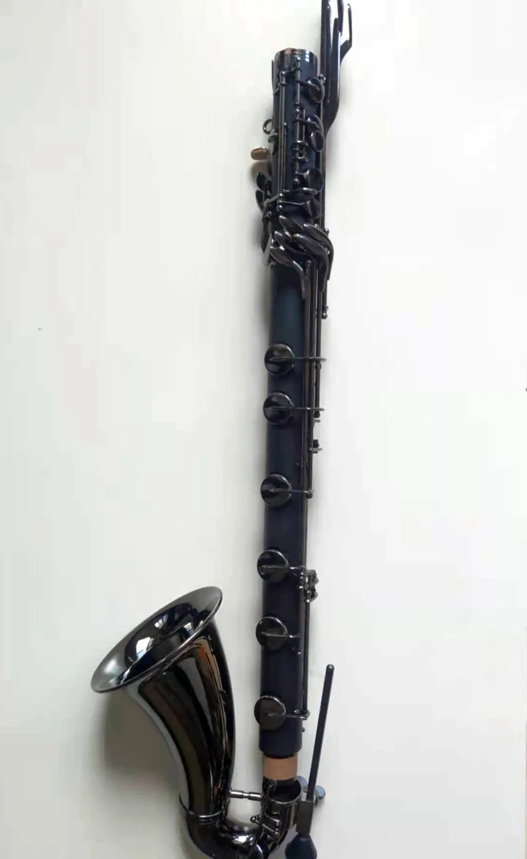 

High Quality Professional Level Hard Rubber Low C Bass Clarinet Musical Instrument