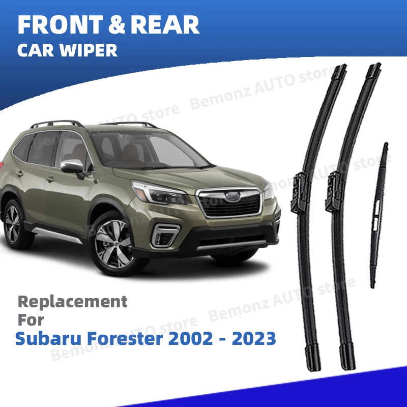 LHD Vorne Hinten Scheibenwischerblätter Für Subaru Forester MK2 SG MK3 SH MK4 SJ MK5 SK 2002-2023 Windschutzscheibe Pinsel Zubehör