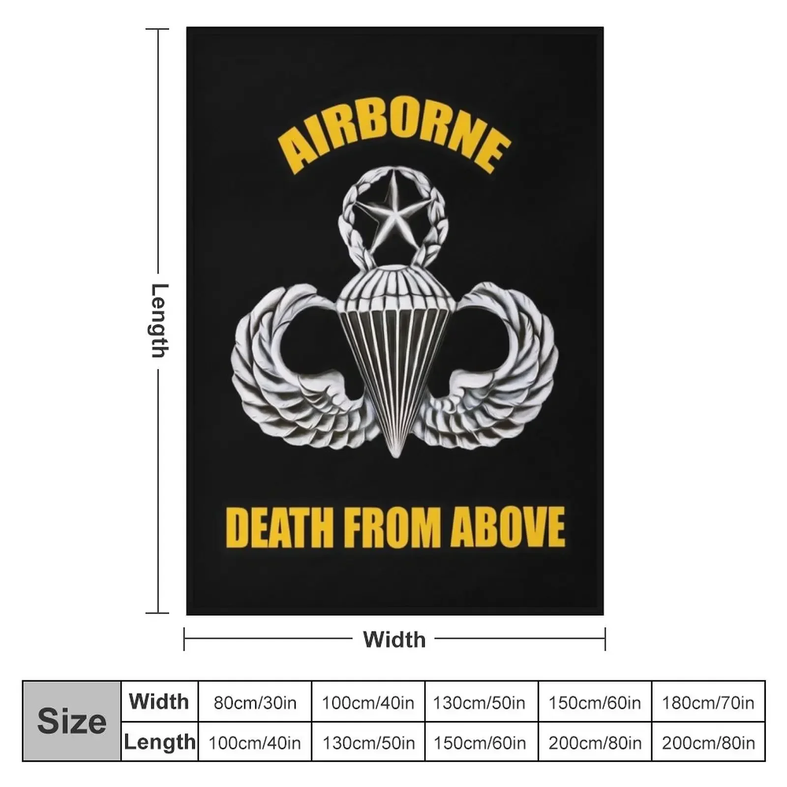 Airborne Death from Above Throw Blanket Single Giant Sofa Luxury Thicken Blankets