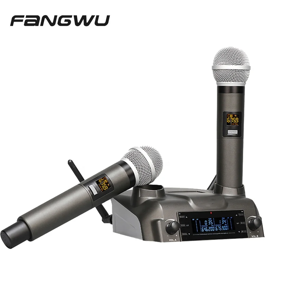 Professional PCB Circuit Board Speaker Uhf System Handheld Wireless Microphone For Stage