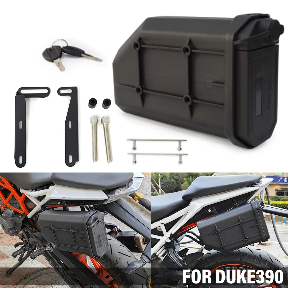 

FOR DUKE390 DUKE250 DUKE125 DUKE 390 250 125 New Motorcycle Toolbox Side Tool Box Waterproof Decorative Box First-aid/ Breakdown