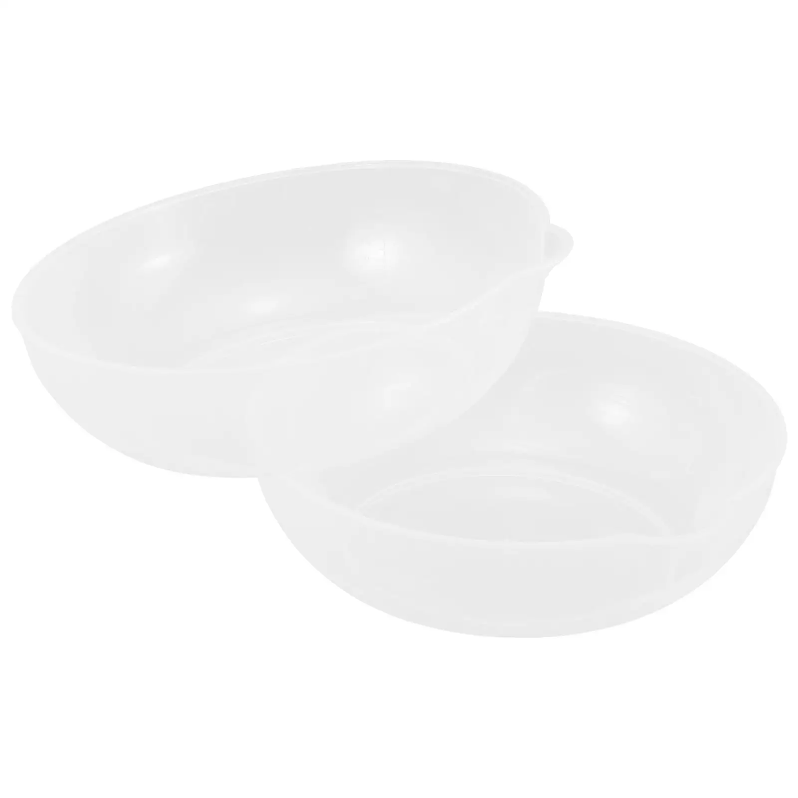 2Pcs Kitchen Scale Tray Weighing Pan Large Capacity Food Grade Plastic Reusable Electronic Balance Storage Tray Small