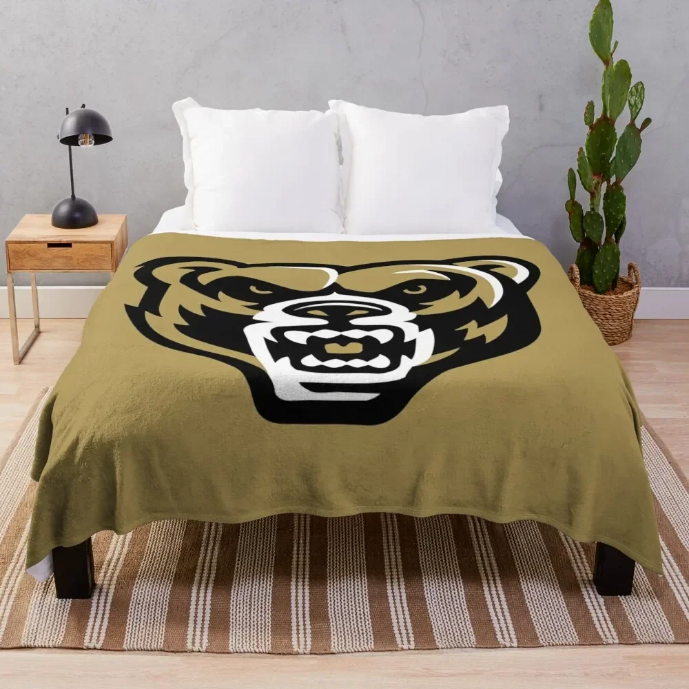 Oakland Golden Grizzlies Throw Blanket Decorative Beds blankets ands manga Baby Blankets