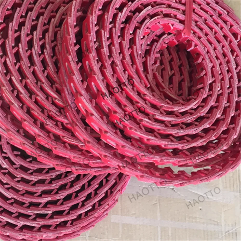 1meter Fishing Boat V Nut Pu Link Belt A13  B17 Z10 Red Color