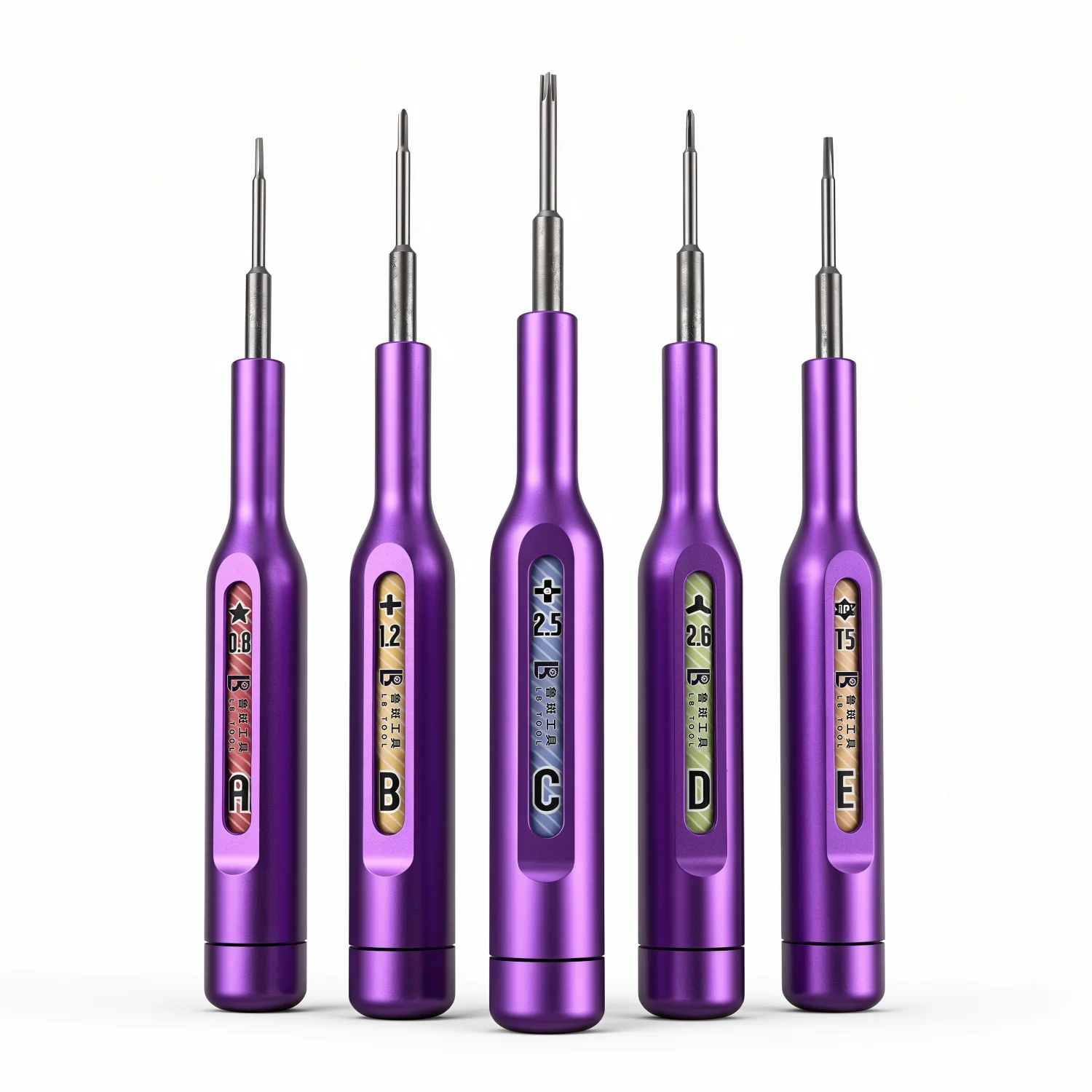 LB Tool Falcon 5-in-1 Precision Screwdriver Set S2 Steel Magnetic Torx Pentalobe Phillips For iPhone Repair Tool Kit