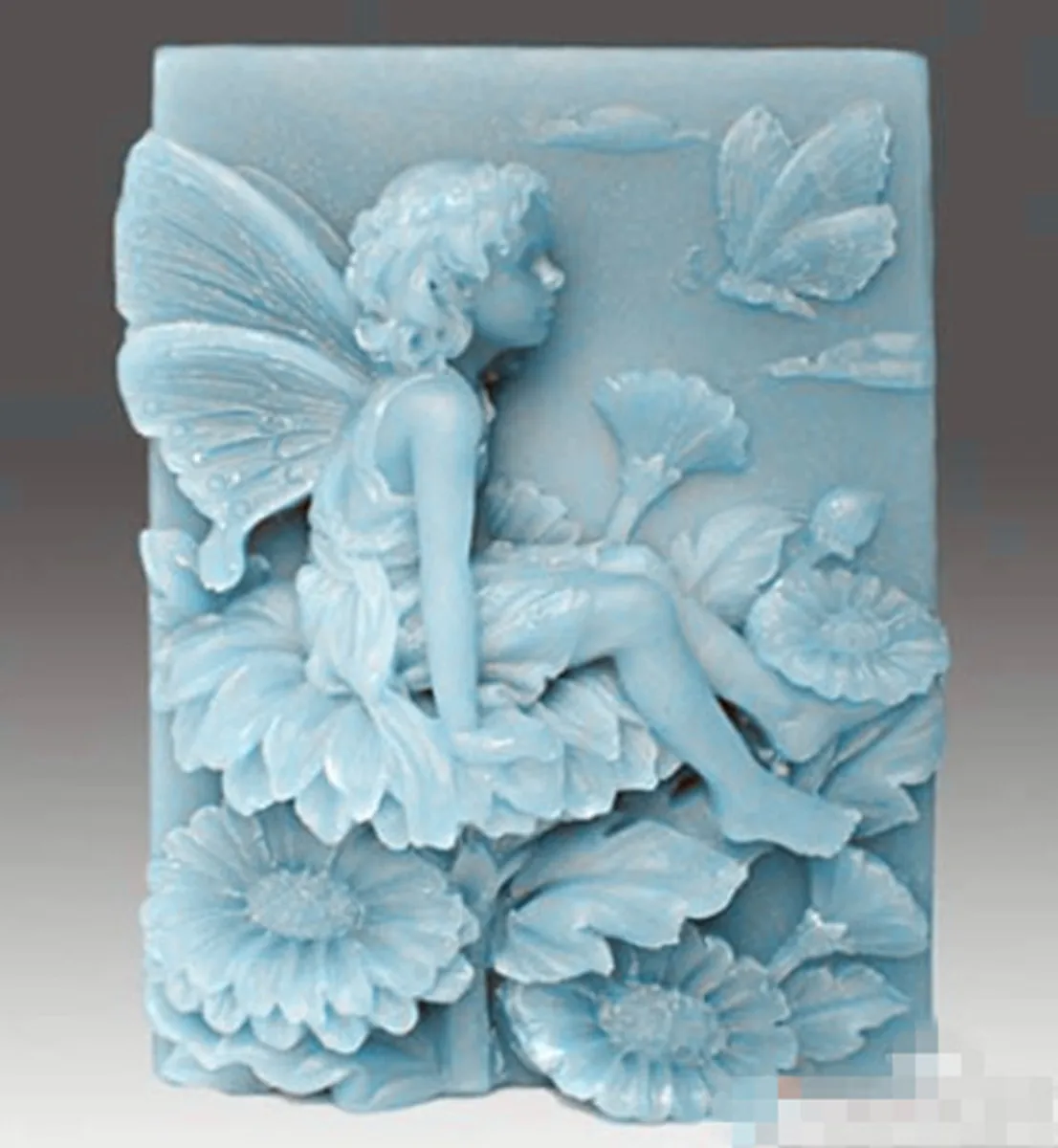 Free shipping!!!1pcs Waiting Fairy(ZX831) Silicone Handmade Soap Mold Crafts DIY Mold