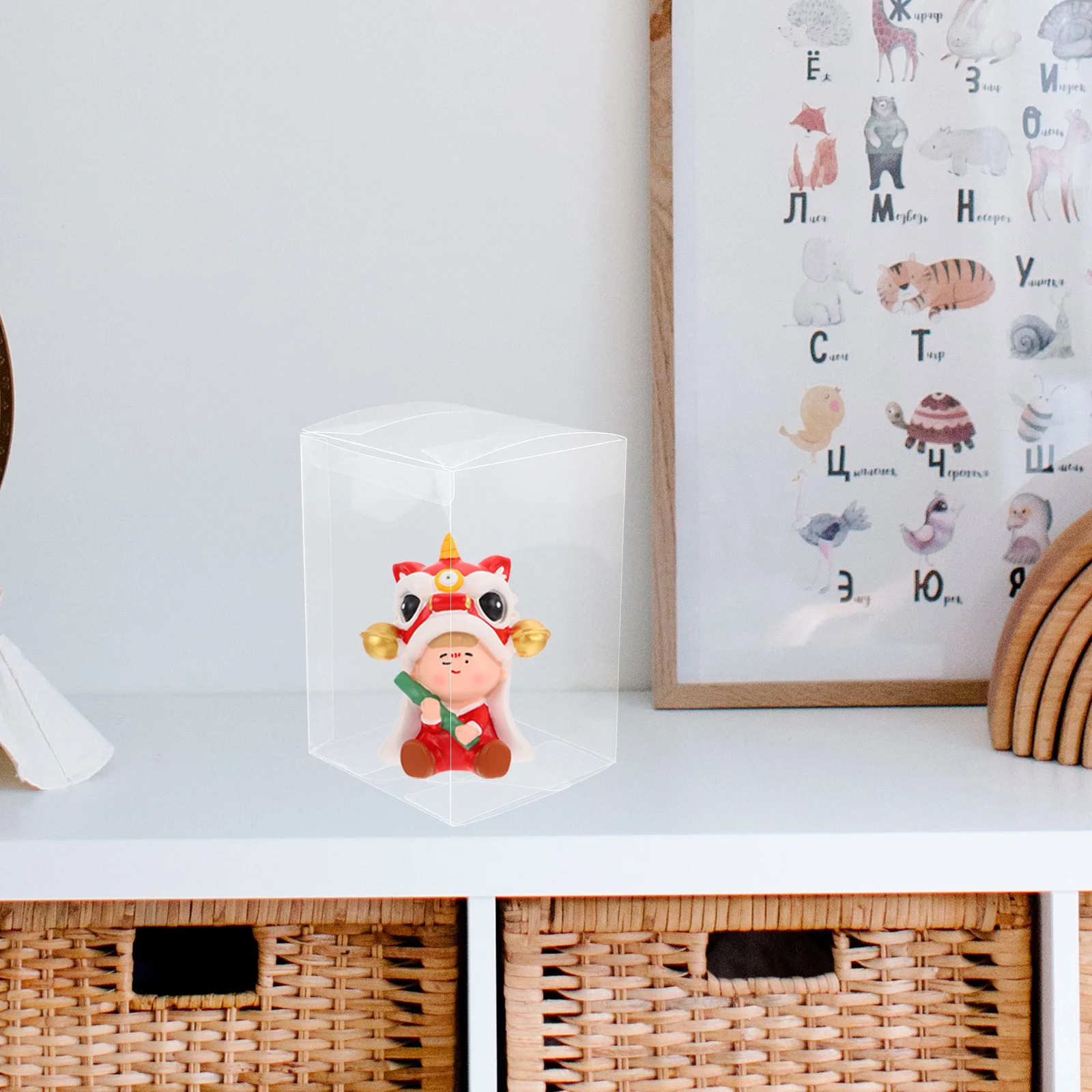 

10Pcs Crystal Display Case Foldable Hard Plastic Protector Box for Clear Mini Figure Storage and Vinyl Showcase