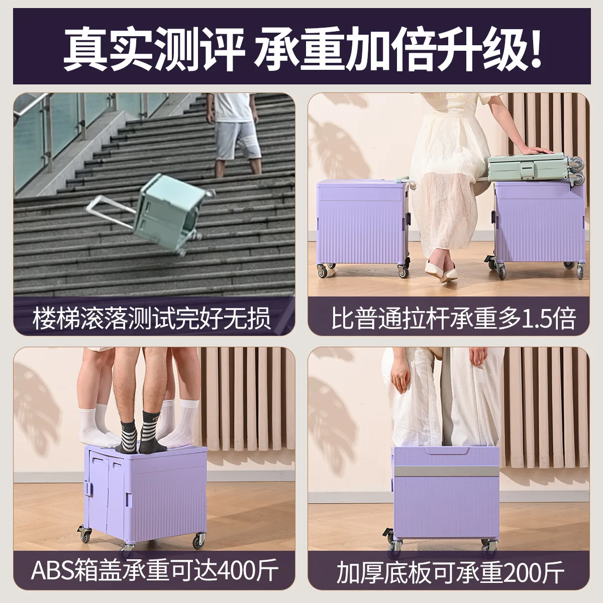 Household shopping trolley Light portable folding shopping cart Hand pulling express trolley