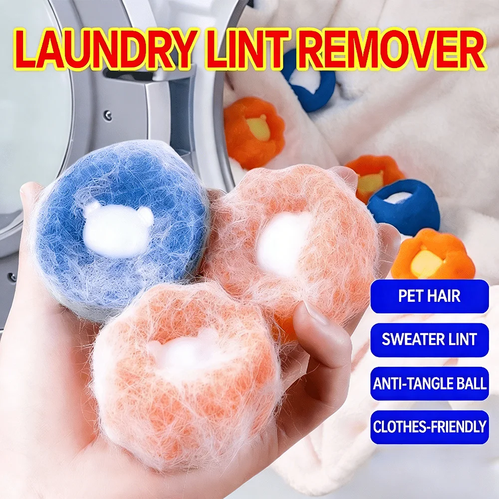 Pet Hair Remover Reusable Ball Laundry Washing Machine Filter Wool Sticker Cat Hair Remover Pet Fur Lint Catcher Home