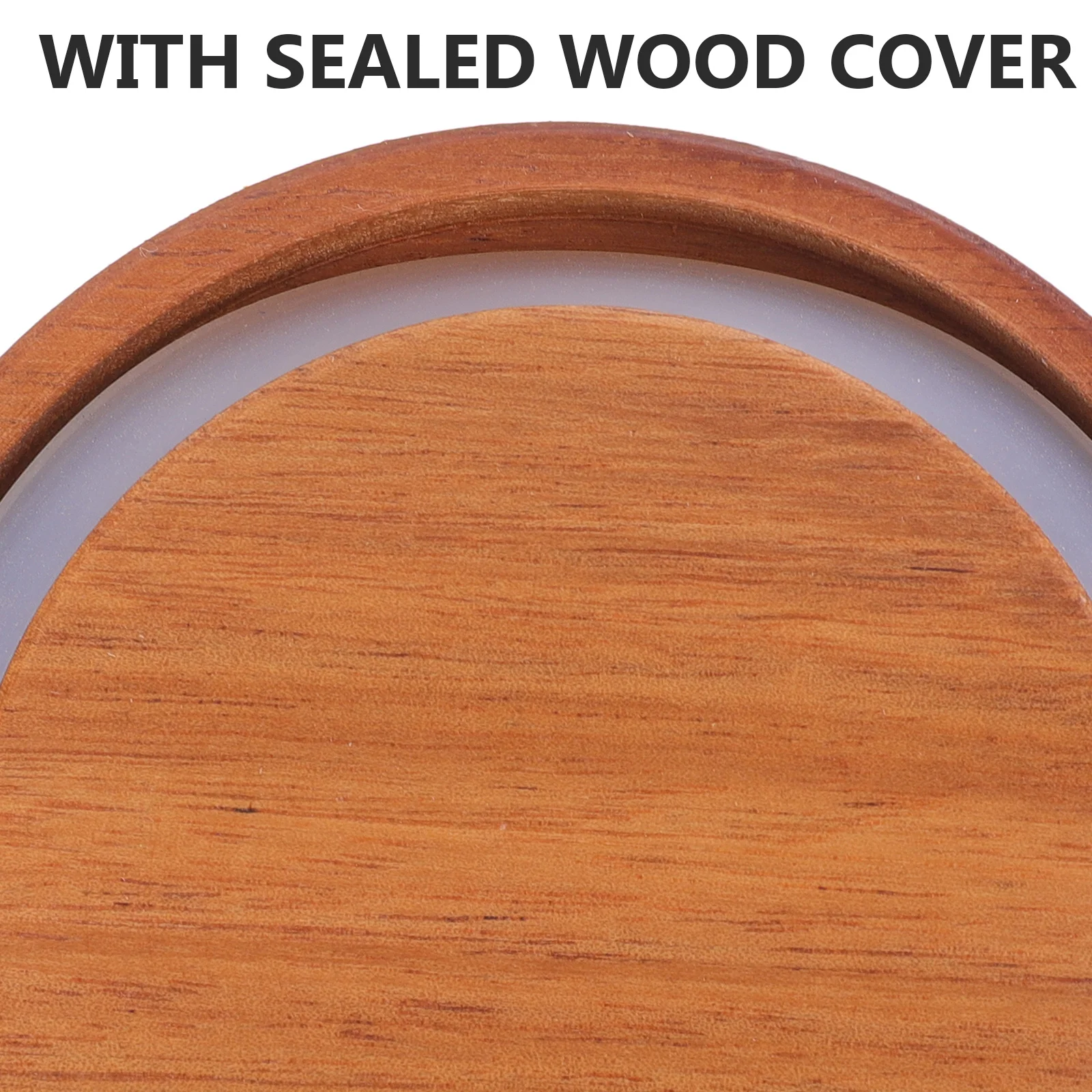 

Airtight Glass Food Storage Jars With Wooden Lid 1.2L Multi-Function Canister For Tea Coffee Biscuitsglass Candy Jar Compact