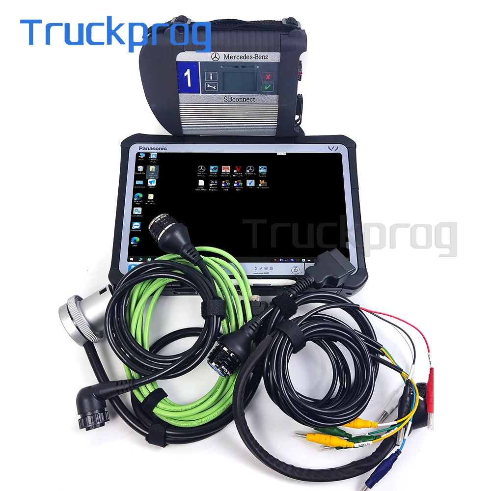 For Benz MB STAR C4 Multiplexer SD Connect Xentry DAS WIS EPC for Truck Car Bus Diagnostic Tool+CF D1 Portable Tablet