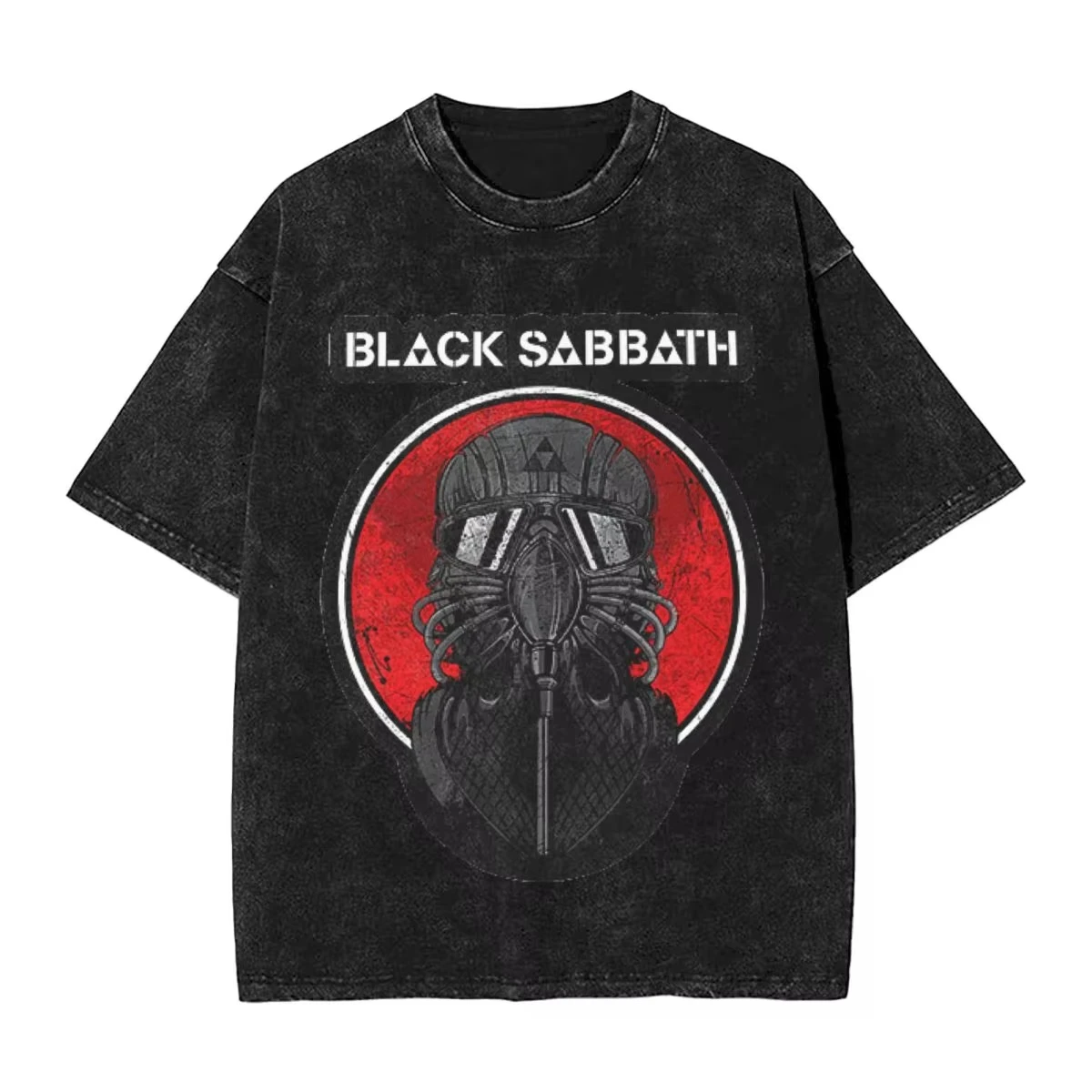 Heavy Metal Style Rock Band Black Sabbath Classic Poster Print T-shirt Men Women Retro Washed Cotton Oversize Top Summer New Tee