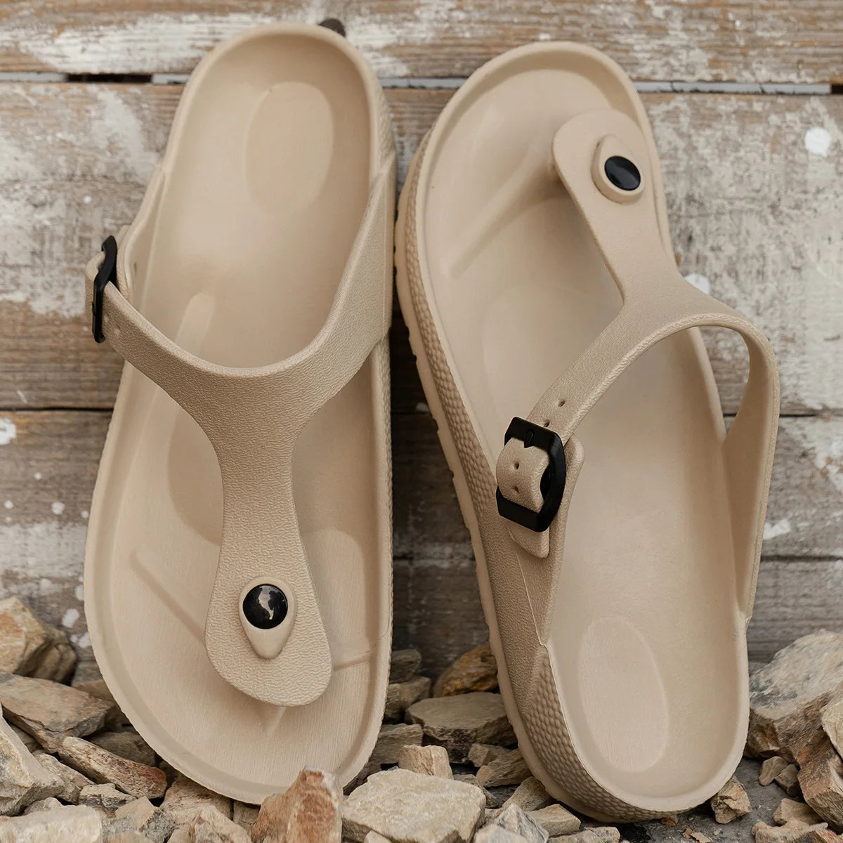 Men Leisure Flip Flops Soft EVA Summer Beach House Shoes Light Weight Couples Home Street Slippers Male Slip-on Sandals Big Size