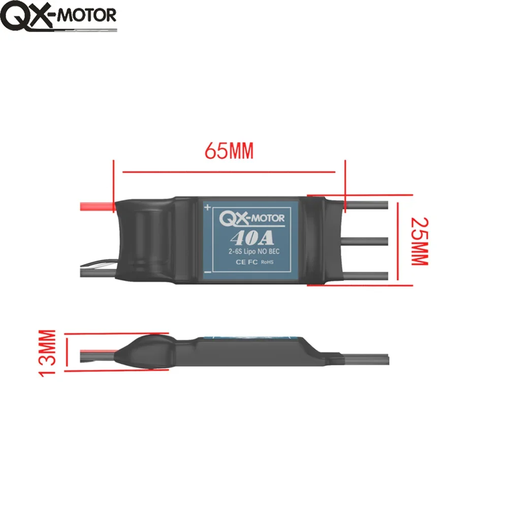 QM3507 Borstelloze Motor met 40a esc 380KV 580KV 680KV 3507 3508 voor DIY RC Quadcopter Meerassige Drone accessoires