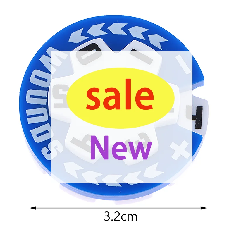

TH Xm1pc Random Color Acrylic Small Size Counter 32MM Round Health Damage Wounds Tracker Acrylic 1PC 0-59 Life Tracker