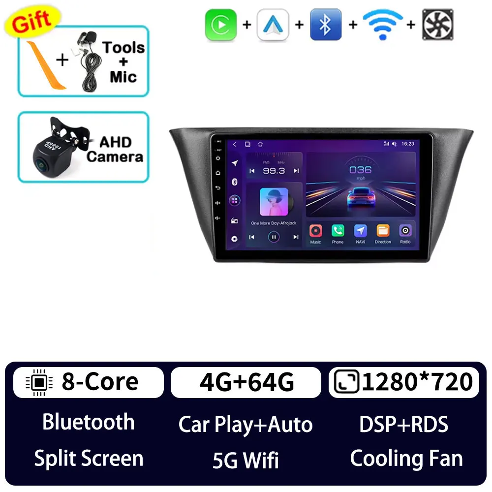Android 15 Autoradio Voor Iveco Daily 6 2014 - 2022 Navi Head Unit QLED GPS Multimedia Speler BT Draadloze Carplay Video Head Unit - afbeelding 1