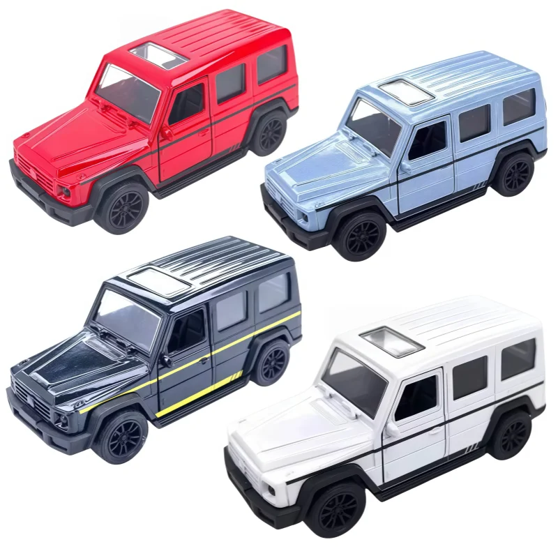 1:38 Scale Alloy Off-Road SUV Toy Car, Can Open Door Inertia Sliding Simulation Model, Pull Back Function, Holiday Gift
