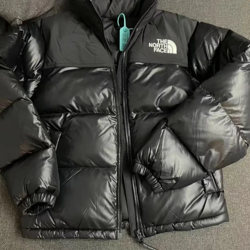 TheNorthFace / North Face Nuptse 1996 series Abrigo corto de algodón con cuello alto, resistente al viento y cálido, plegable