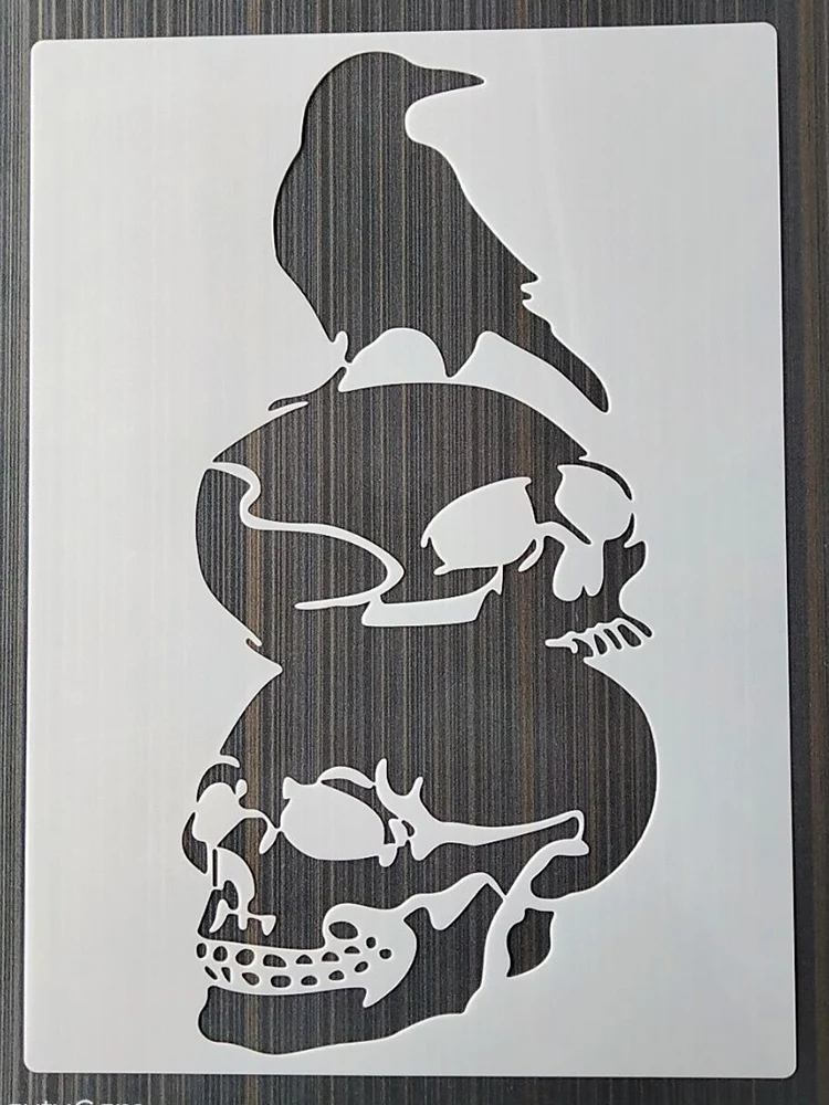 Skulls DIY Layering Stencils for Wall Painting