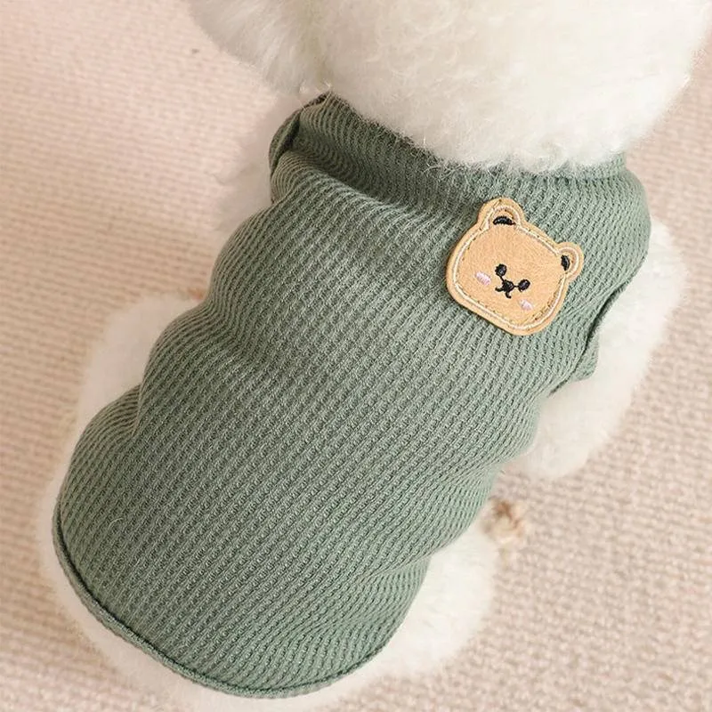 Dog Vest Pet Cat Clothing Four Colors Of Polyester Fabric Breathable Sweat Resistant Easy To Clean Fun Viewing