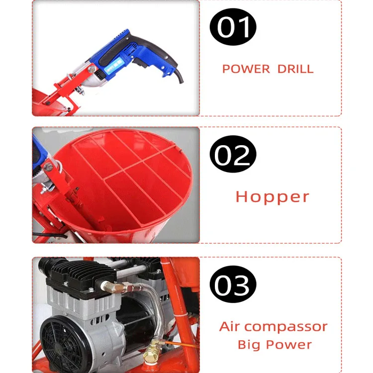 Mortar Spray Machine Cement Plastering Wall Putty Spray Machine