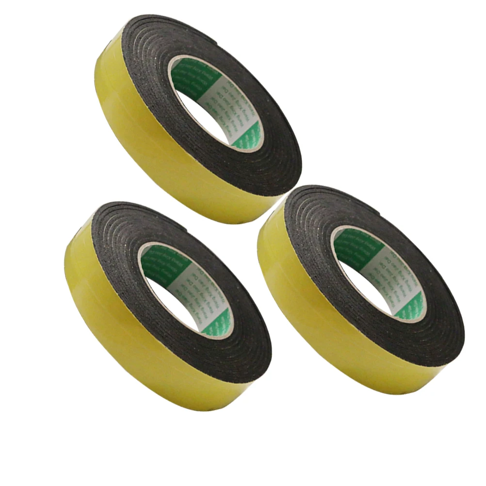 3pcs 3Mm Single Sided Eva Sponge Tape Adhesive Glue Strip Weatherproof Seal Foam Tape For Door Trunk 10M Long - Image 4