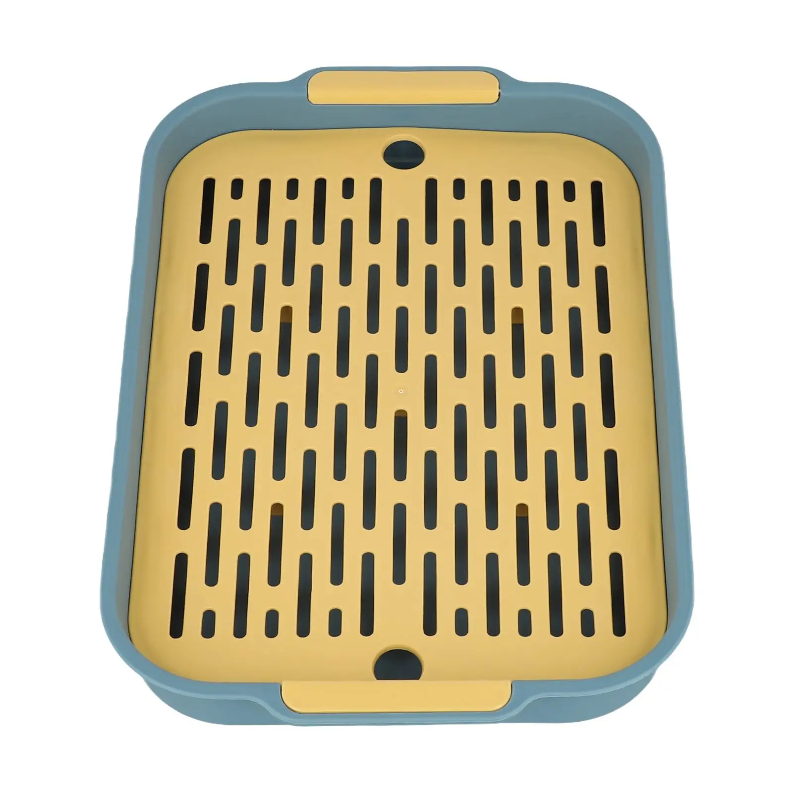Litter Box Small Pet Toilet Tray Guinea Pig Litter Tray Toilet Box  ABS Plastic Detachable Grid Toilet Box Easy Clean