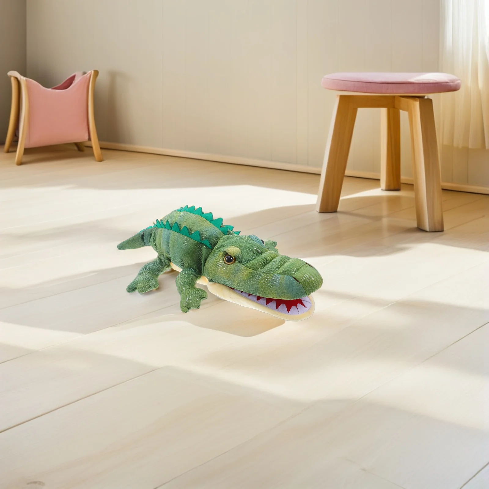 

Hand Puppet Large Realistic Mouth Alligator Kids Role Stuffed Animal Glove Animal Glove Educational