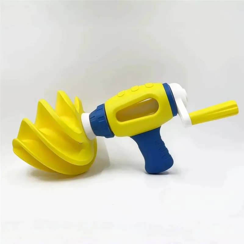 Cone Yellow Bright Drill Rig Hand Crank Spiral Sand For Parent-Child Digging Artifact Summer Seaside Game
