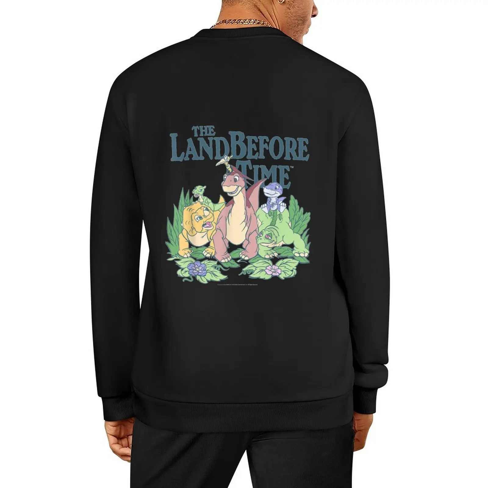 

Land Before Time Pastel Dinosaur Friends Pullover men's sweat-shirt set mens clothes autumn clothes men clothes pullover