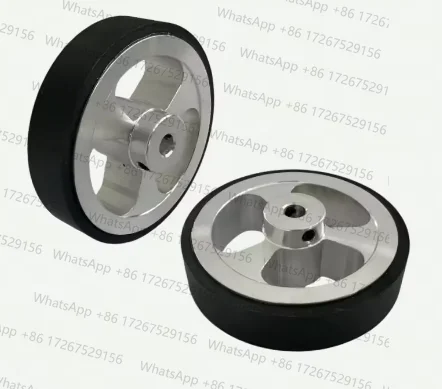 1Pc Encoder Rubber Wheel Perimeter 200/250/300mm Meters Measuring PU Wheels Rotary Encoder Wheel