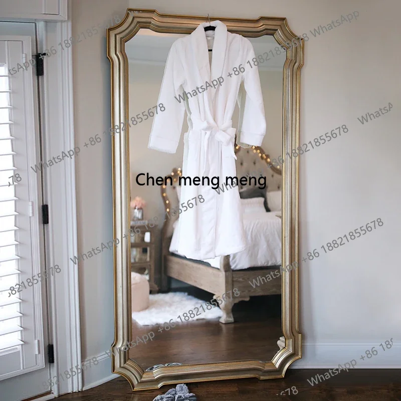 Large Full-Length Mirror for Living Room, Cloakroom, Home Use, Customizable European and American French Style 4