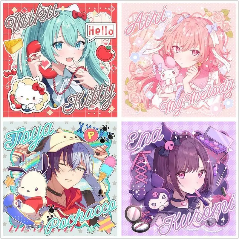 بروش بطاقة صور من Project Sekai Anime Momoi Airi Otori Emu لحقيبة الظهر التأثيرية شارة إكسسوارات الملابس هدية تزيين