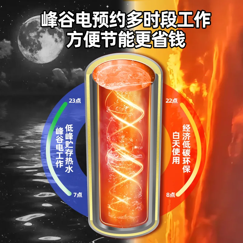 Электрический водонагреватель от пола до потолка с вертикальным дистанционным управлением, приложение для дистанционного коммерческого хранения воды, 455 литров, большая емкость