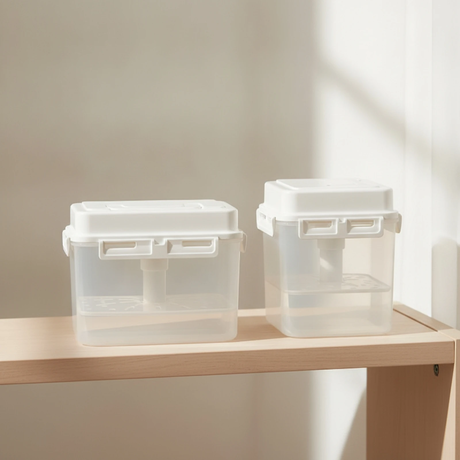 Pickling Container with Press Food-Grade Press-Style Pickle Jar Storage Box with Pressure Plate Clear for Home Cooks