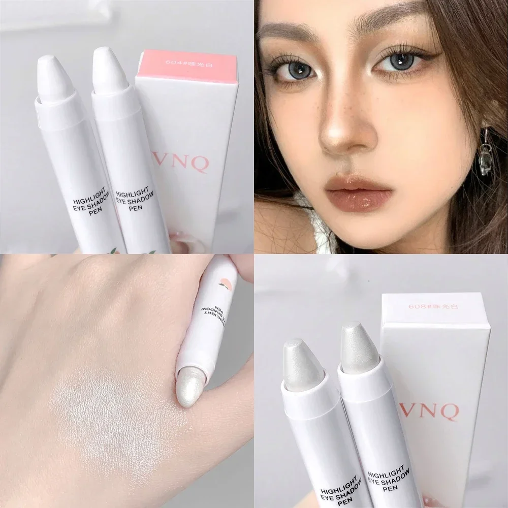 Pearly Eyeshadow Pen White Highlighter Pen Eyelid Under Crease Brightening Eyeliner Pencil Cosmetics Lying Silkworm Stick Makeup