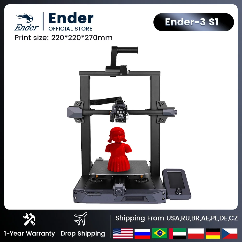 Creality 3D Ender-3 V3 KE/SE Upgraded Version Ender 3 S1 Pro Ender-3 Neo Ender-3 S1 Ender-3 V2 Ender-3 Series FDM Printers