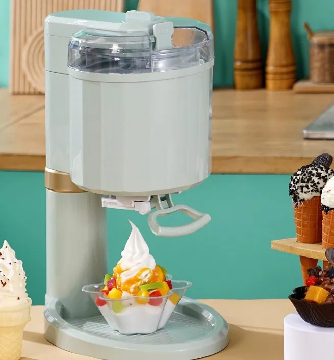 2025 DIY Electric Portable Ice Cream Maker Automatic Household Soft Serve Ice Cream and Frozen Yogurt Machine