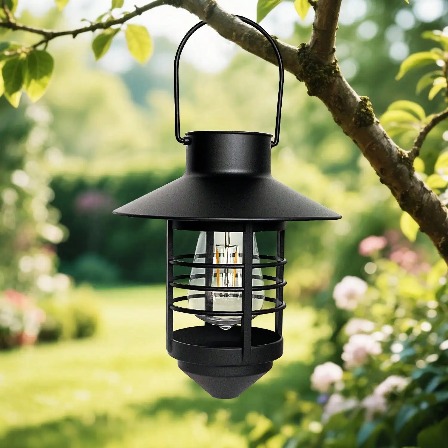 Solar Lantern Waterproof Hanging/Wall-Mounted for Garden Fence Front Porch