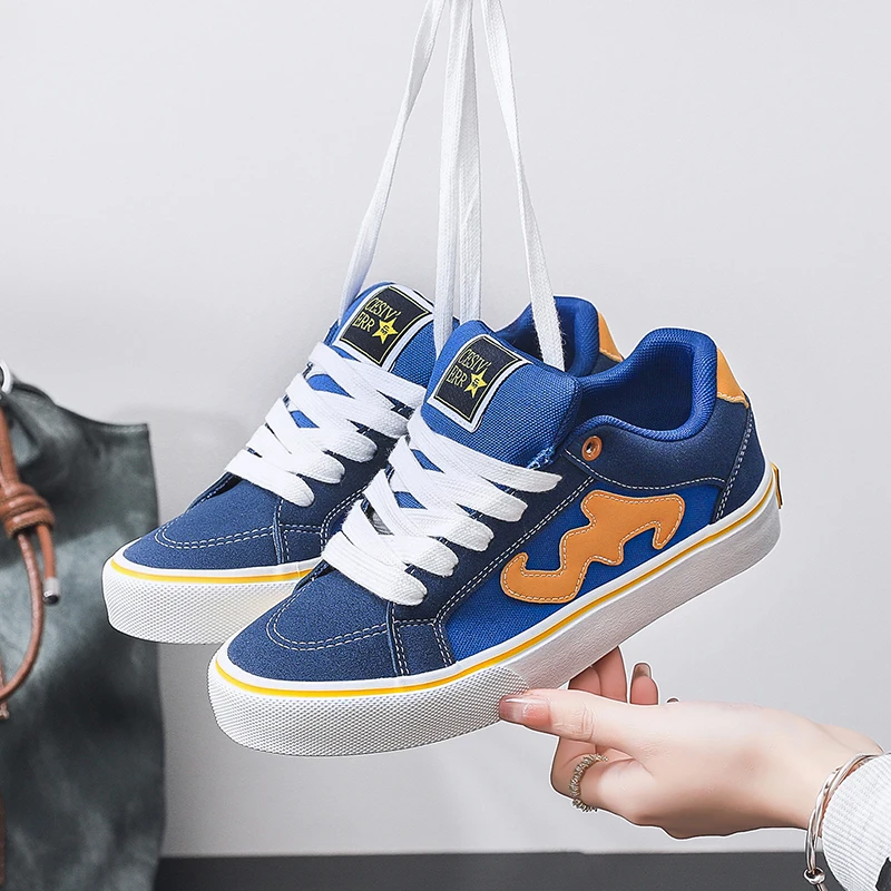 Autumn New Men's Casual Shoes Solid Colour Canvas Sneakers Non Slip Outsole Sneakers Fashion Outdoor Footwear Flat Sole Walking