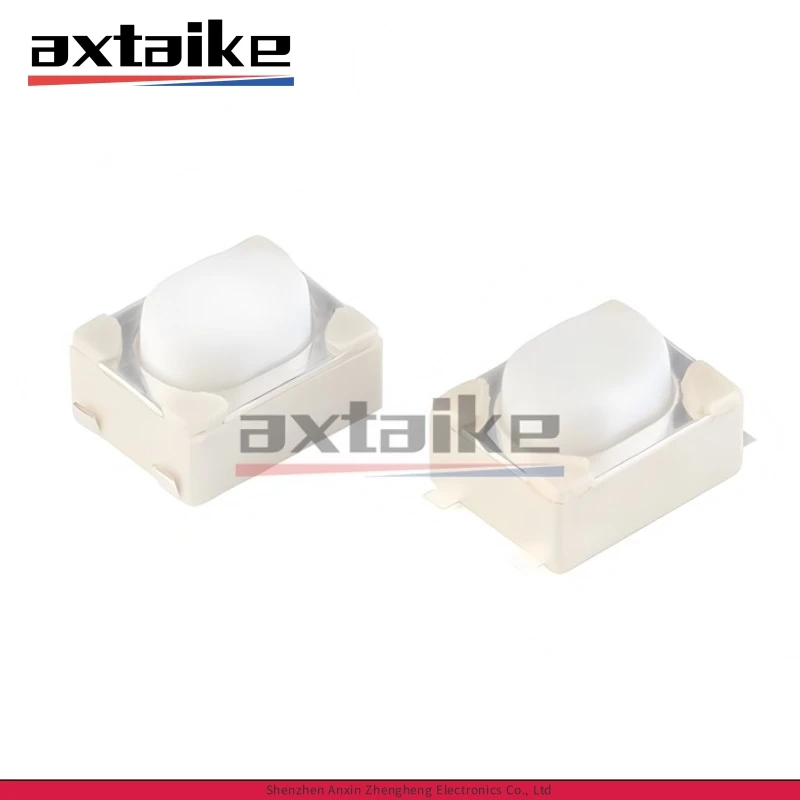 

50PCS SMD Tactile Switch 3x4x2.5mm 4Pin White SMT Touch Button for Car Remote Control/E-Cigarette/Key Switch 3.2×4.2×2.5MM