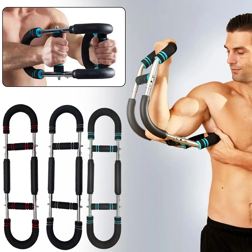 Twister Arm Exerciser, 20kg/30kg/40kg/50kg Adjustable Spring Workout Bar, Forearm Triceps Chest Enhanced Exercise Strengthener