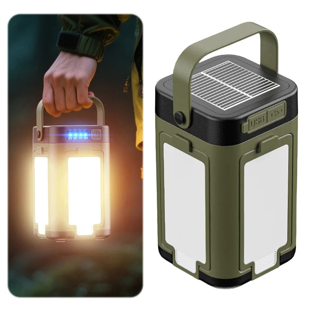 Solar Foldable Camping Light Rechargeable Hanging Tent Light Outdoor Light for Camping Hiking Travel and More