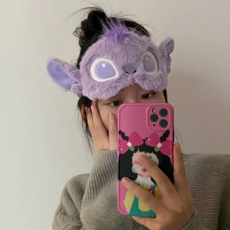 Disney Stitch cute cartoon sleeping eye mask beauty eye mask, travel portable eye mask