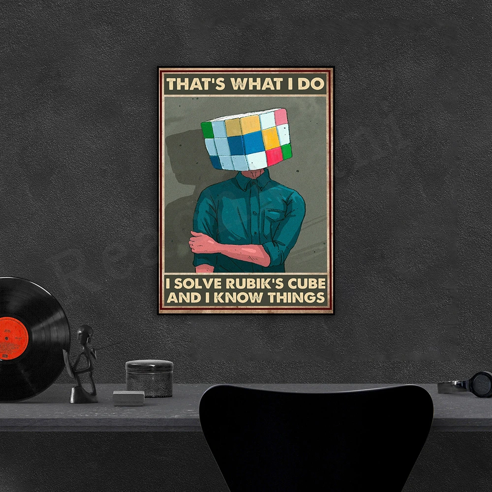 That's What I Do I Solve  And I Know Things Poster, Retro Poster, Lover Gift