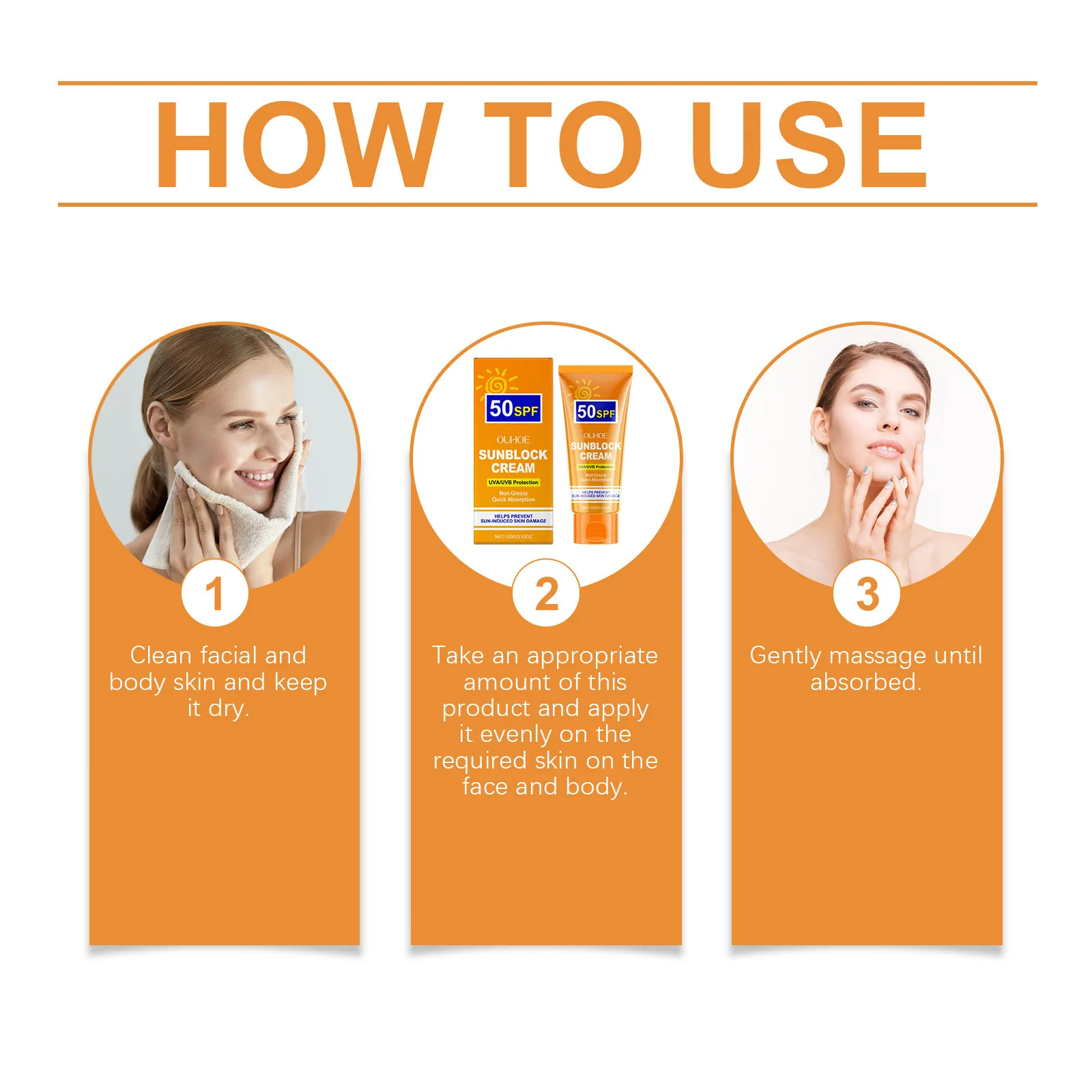 SPF50 كريم وقاية من الشمس Sunblock طويل Lsating ترطيب تبييض النفط السيطرة مقاوم للماء حامي الجلد غسول العزل الشمسي #6